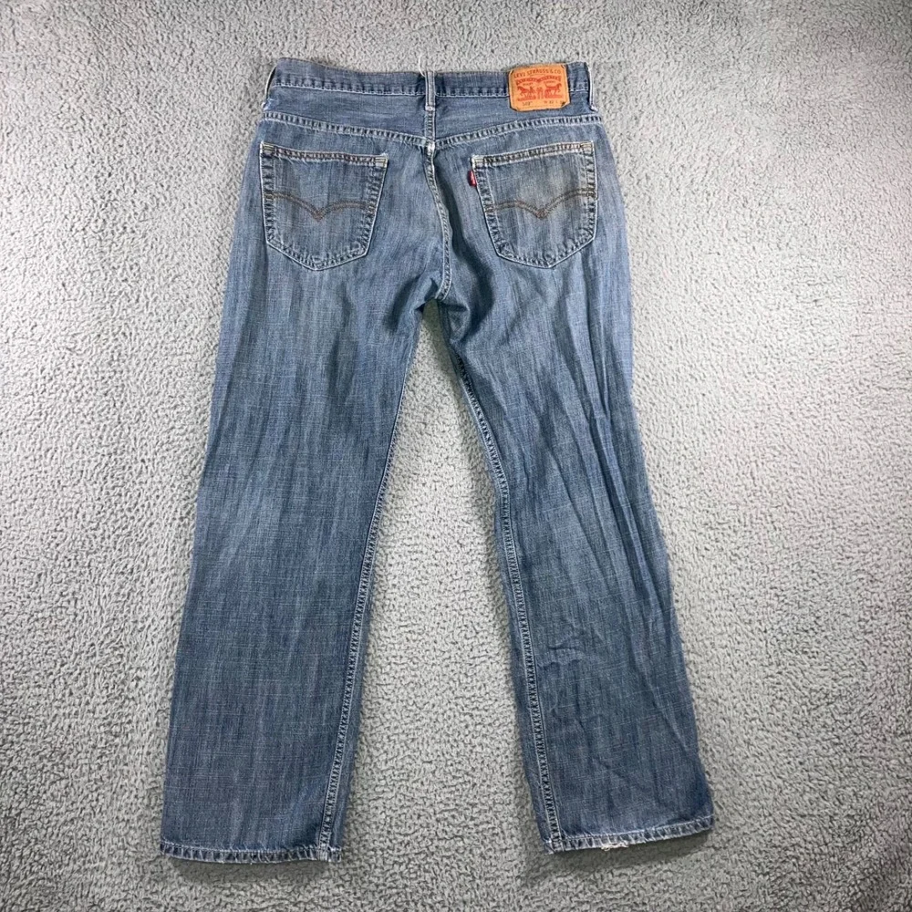 Levis 569 Jeans Men 32 Loose Straight Fit Medium Wash Casual‎ Western